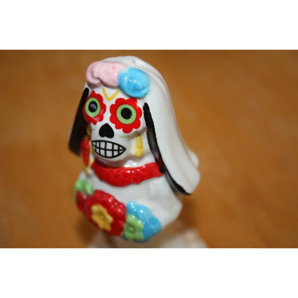 Day Of The Dead Bride Groom Salt Pepper Shaker Set Sugar Skull De Los Muertos